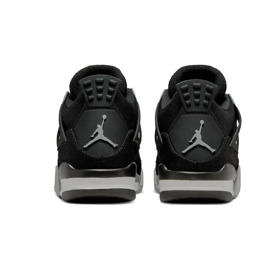Retro Black Canvas GS Jordan Air 4 0630